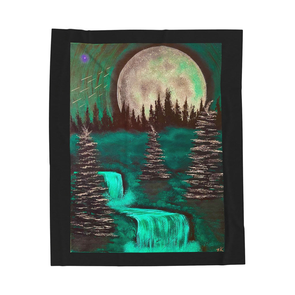Teal Dream Velveteen Plush Blanket