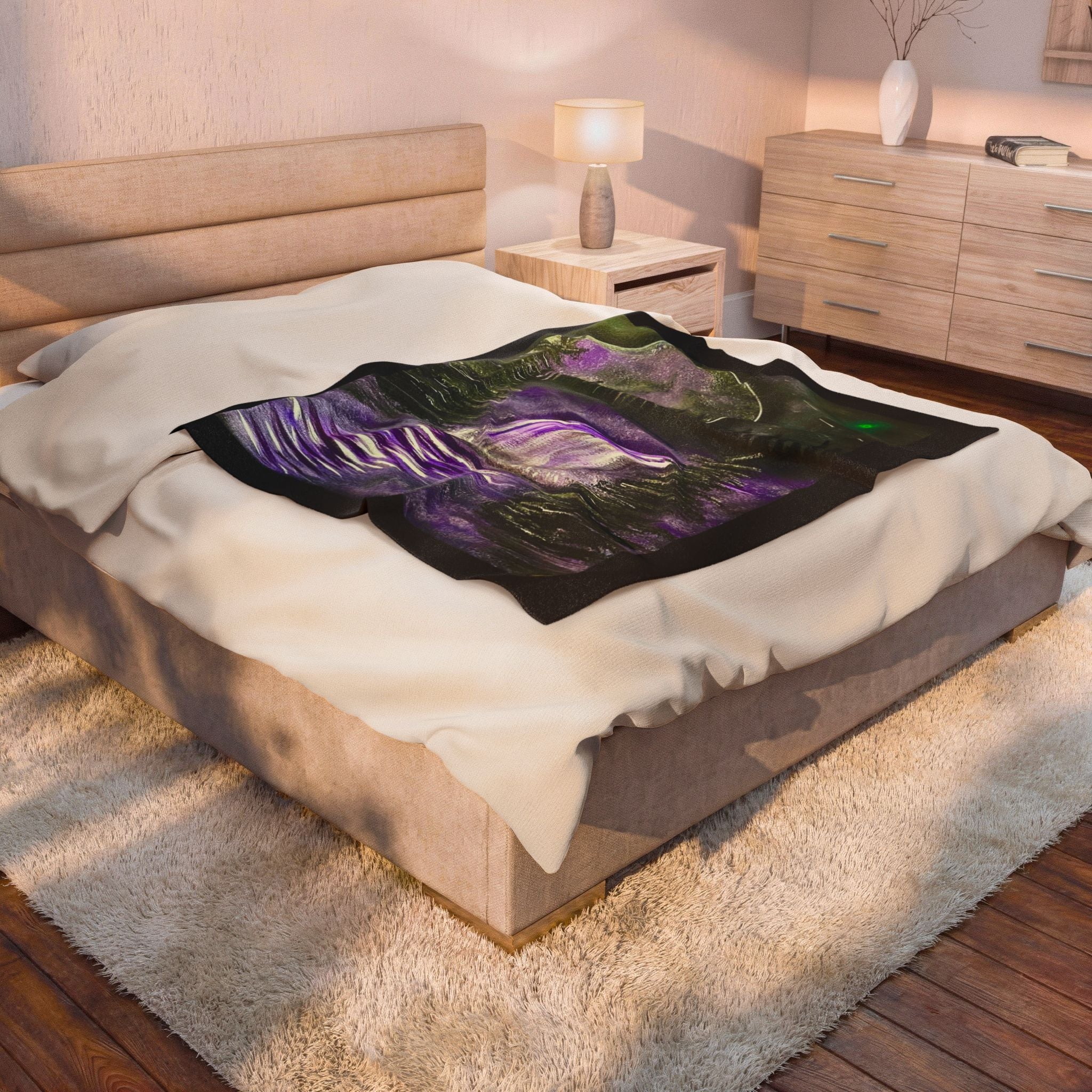 Purple Haze Velveteen Plush Blanket