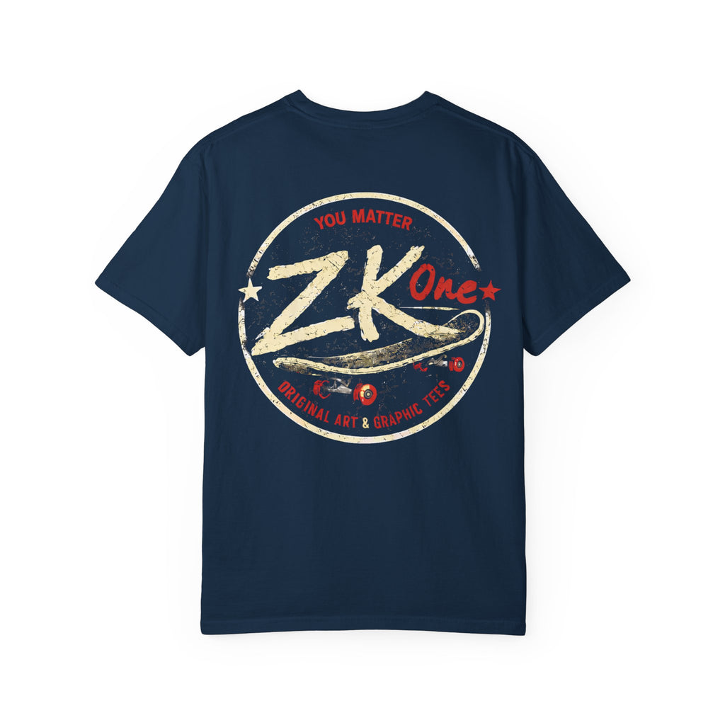 Zk1 Logo #2 Unisex Garment-Dyed T-shirt