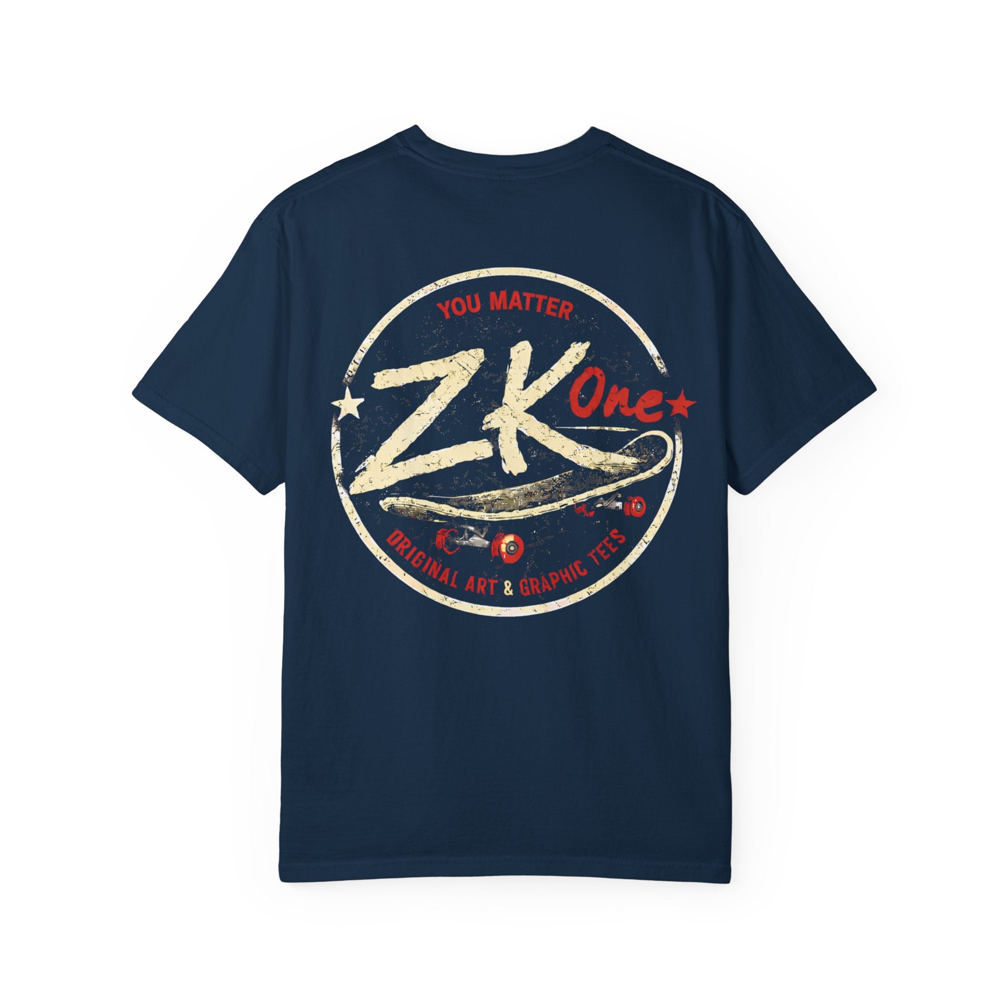 Zk1 Logo #2 Unisex Garment-Dyed T-shirt