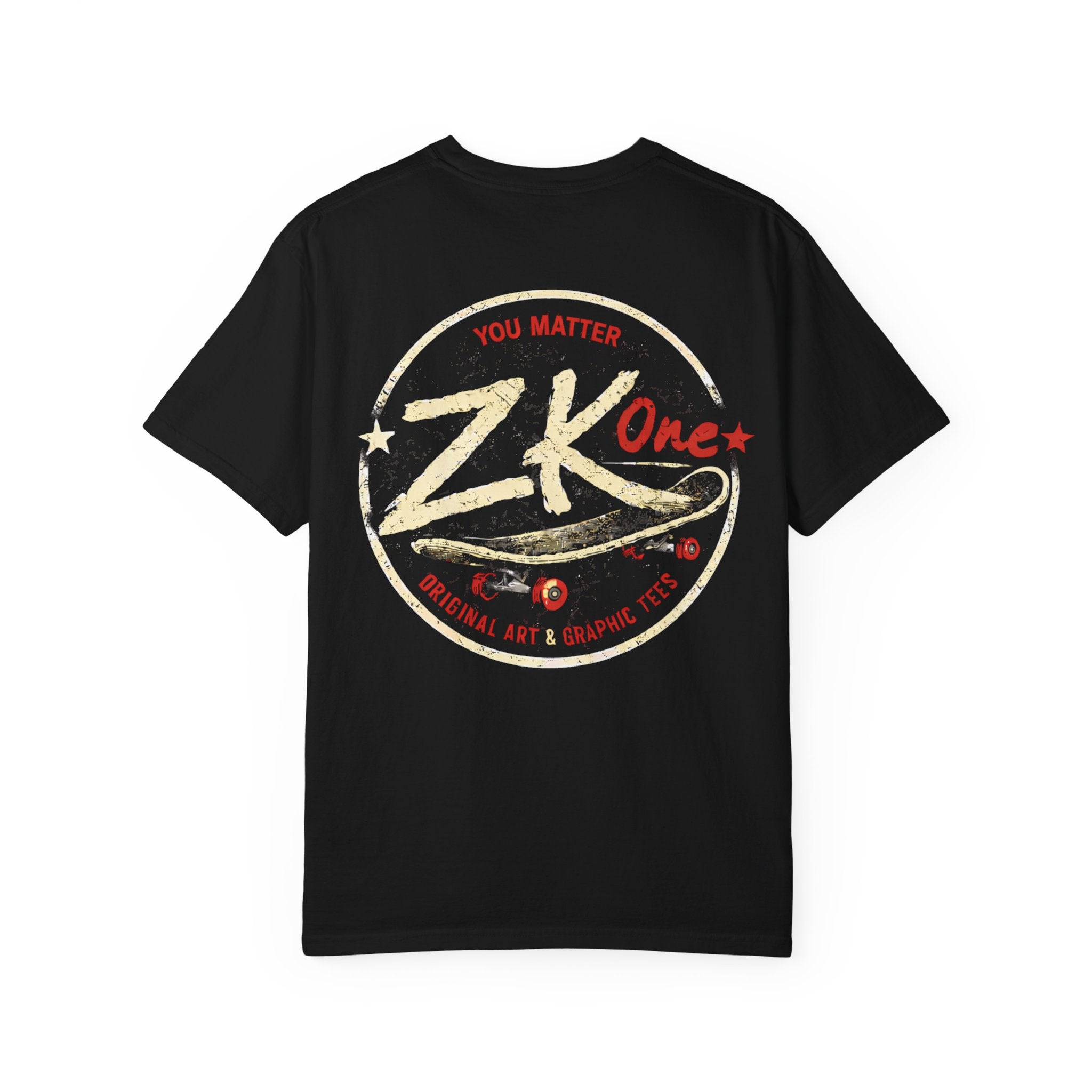 Zk1 Logo #2 Unisex Garment-Dyed T-shirt