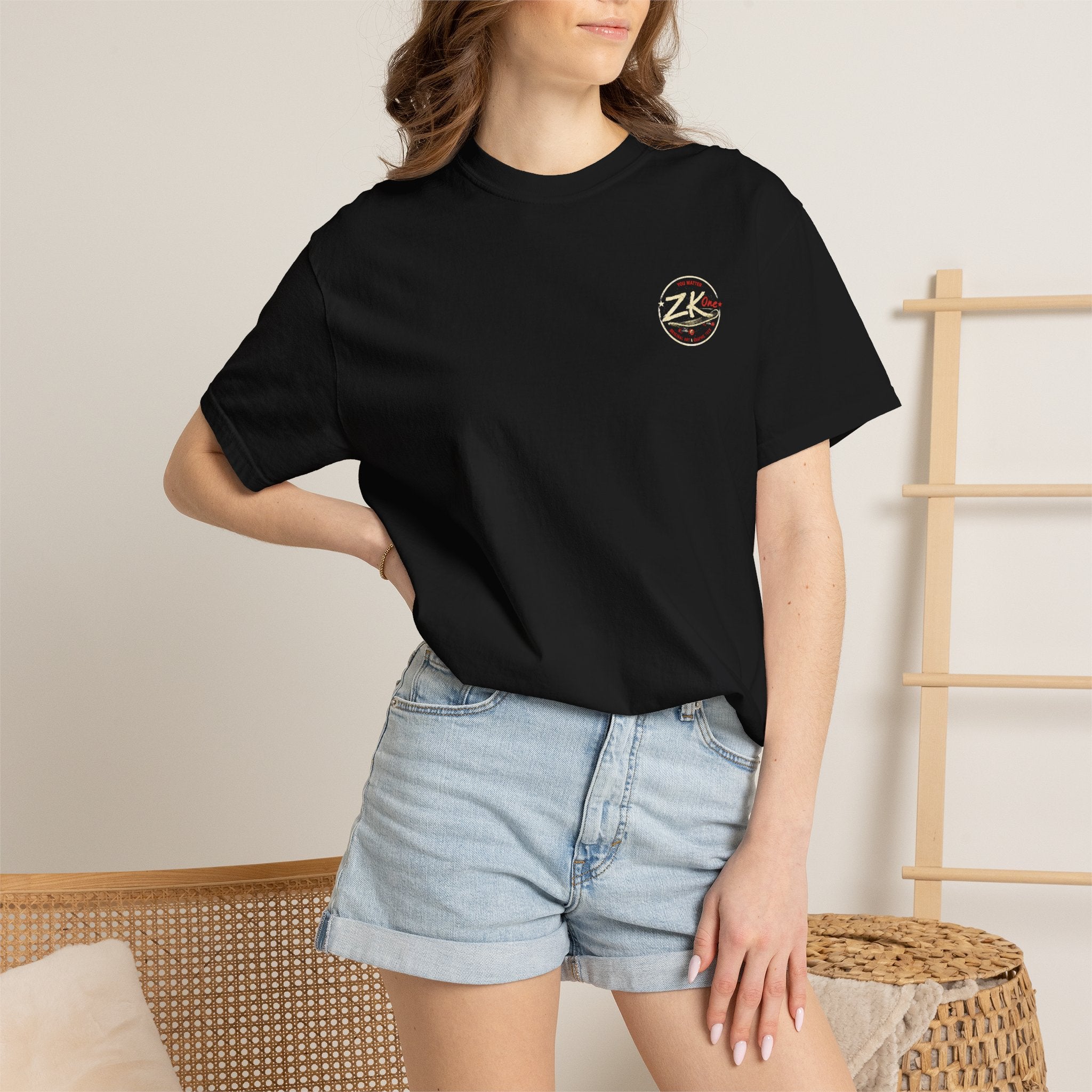 Zk1 Logo #3 Unisex Garment-Dyed T-shirt