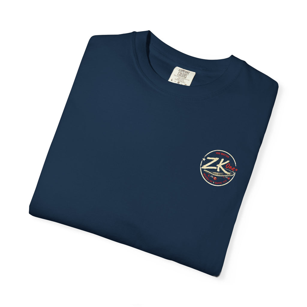 Zk1 Logo #3 Unisex Garment-Dyed T-shirt