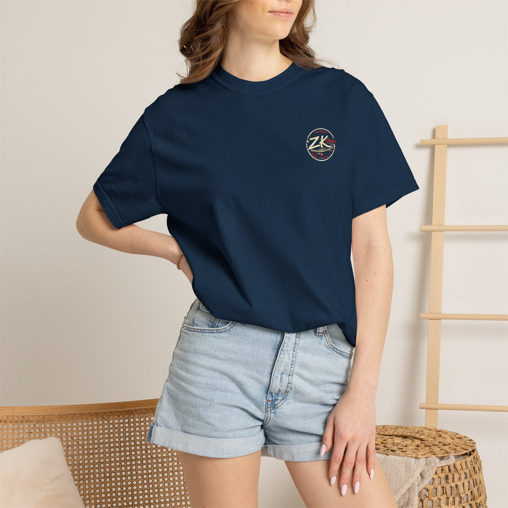 Zk1 Logo #3 Unisex Garment-Dyed T-shirt