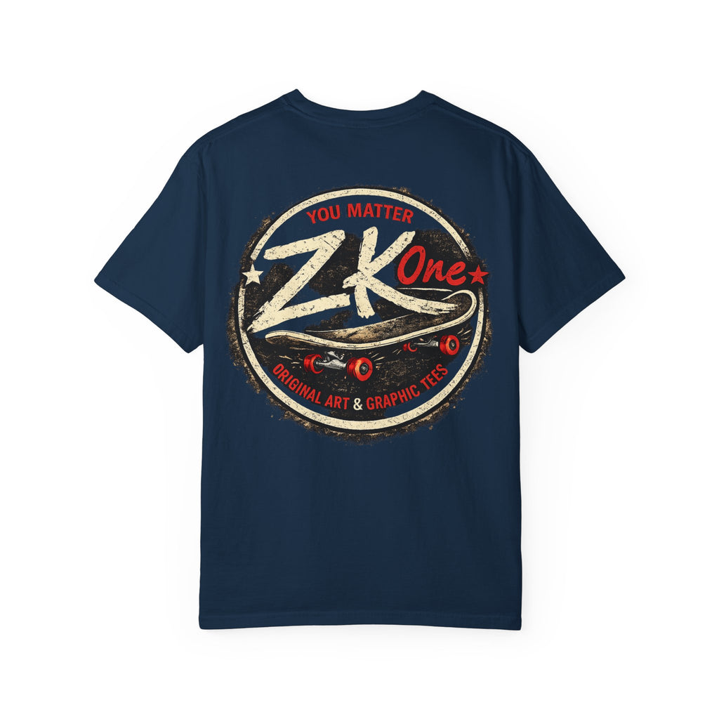 Zk1 Logo #3 Unisex Garment-Dyed T-shirt