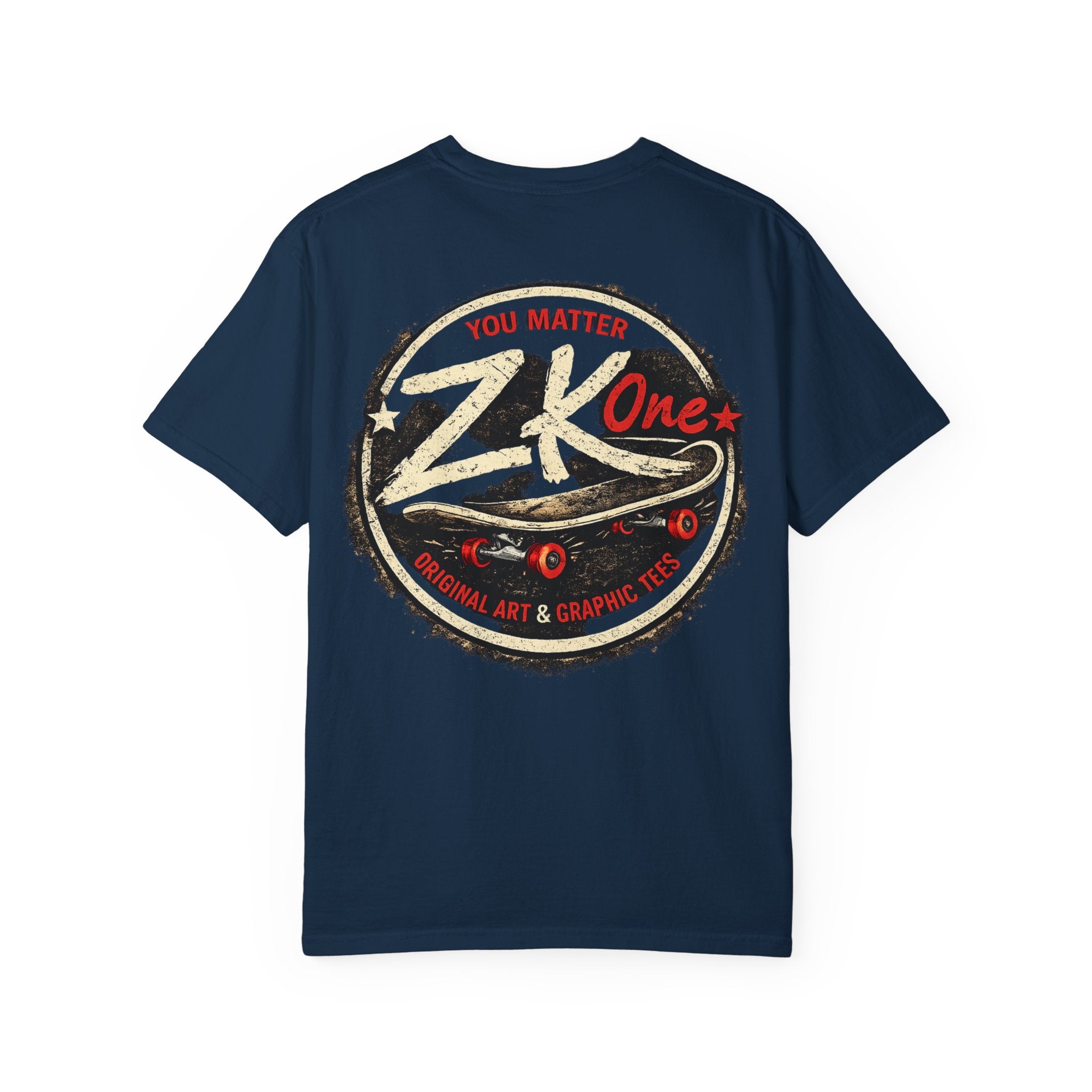 Zk1 Logo #3 Unisex Garment-Dyed T-shirt